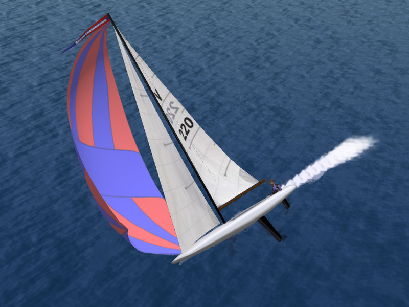 Each variation has a different spinnaker design