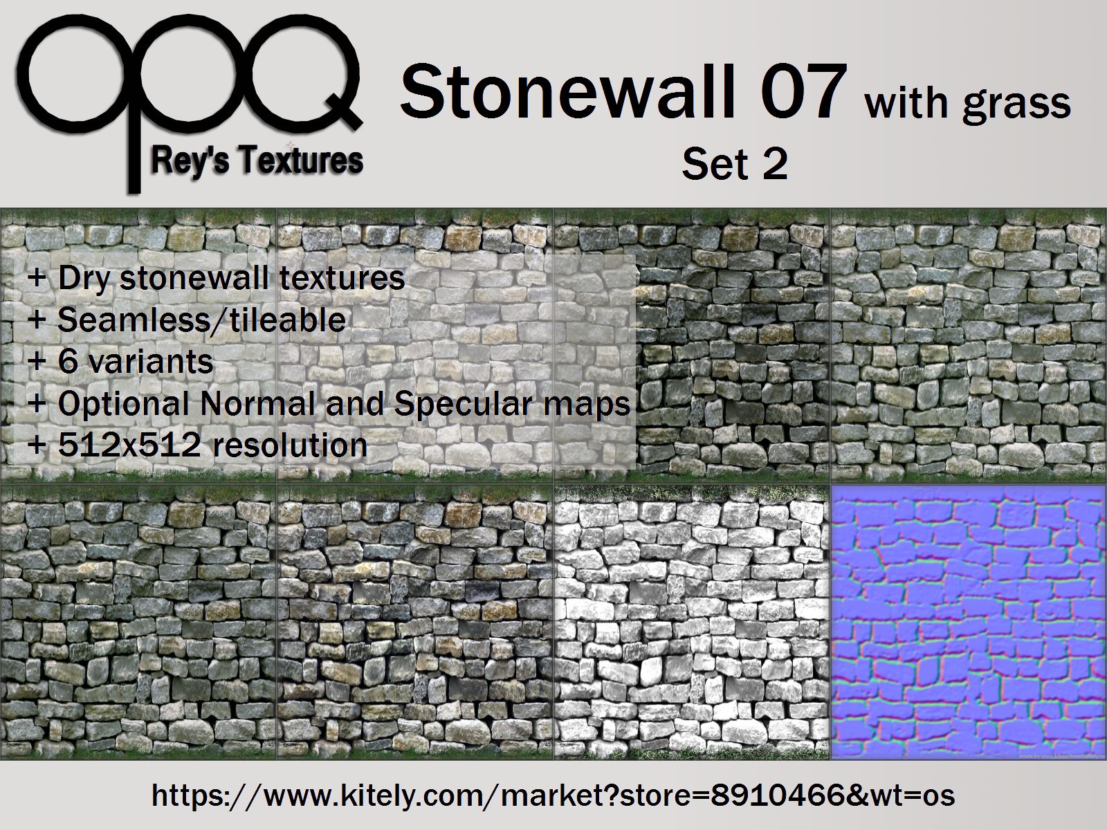 Rey's Stonewall 07 with Grass Set 1 Poster Kitely.jpg