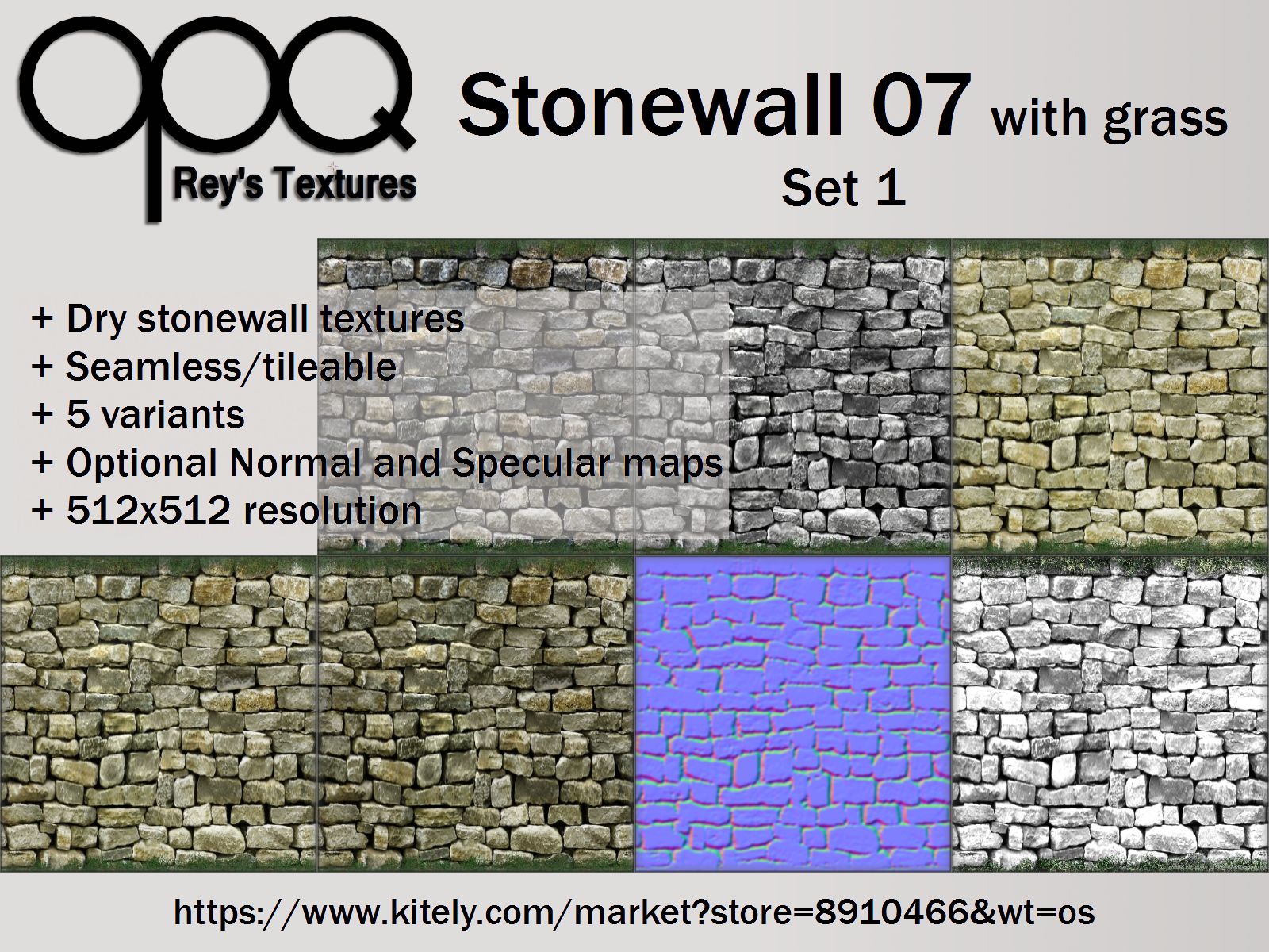 Rey's Stonewall 07 with Grass Set 2 Poster Kitely.jpg