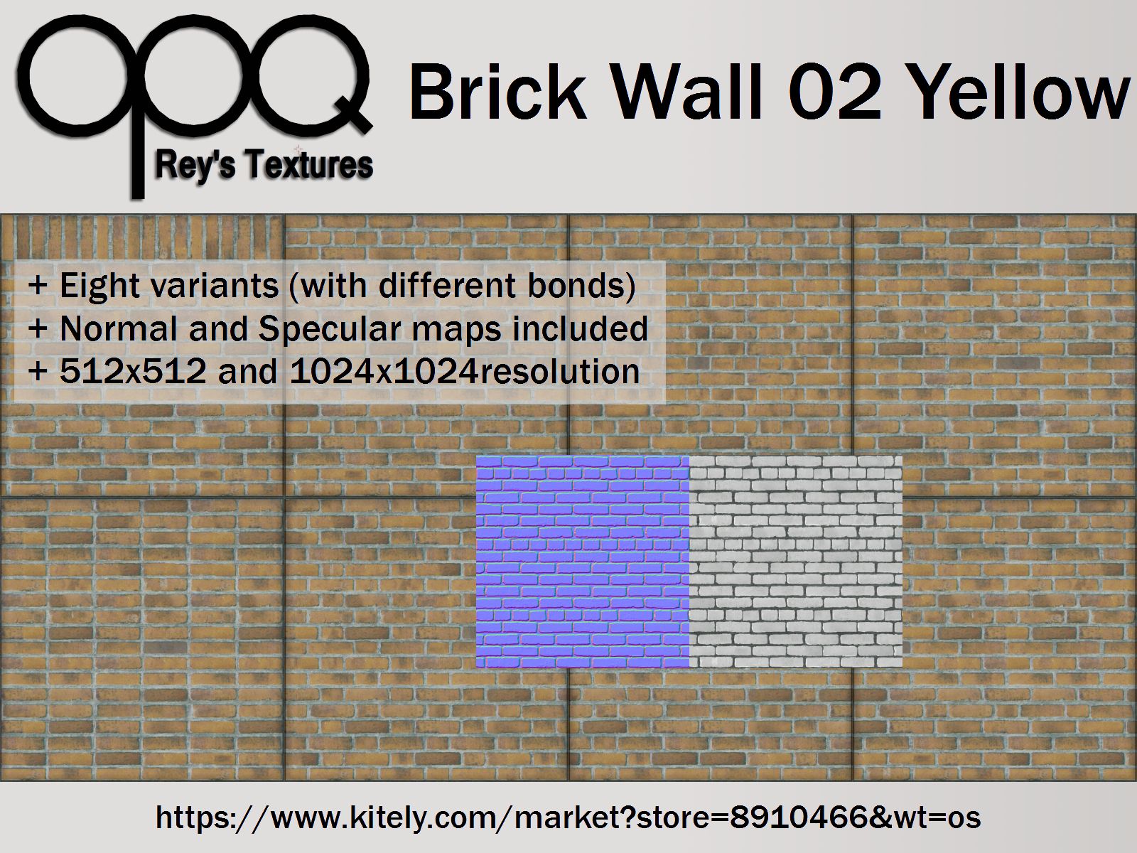 Rey's Brick Wall 02 Yellow Poster Kitely.jpg