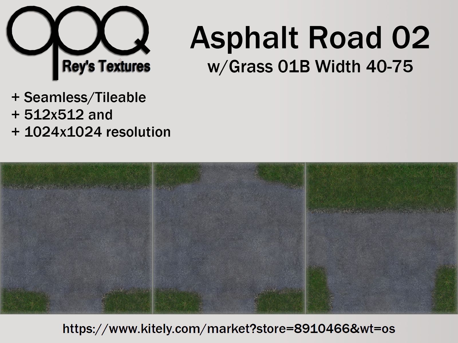 Rey's Asphalt Road 02 Grass 01B Width 40-75 Poster KM.jpg