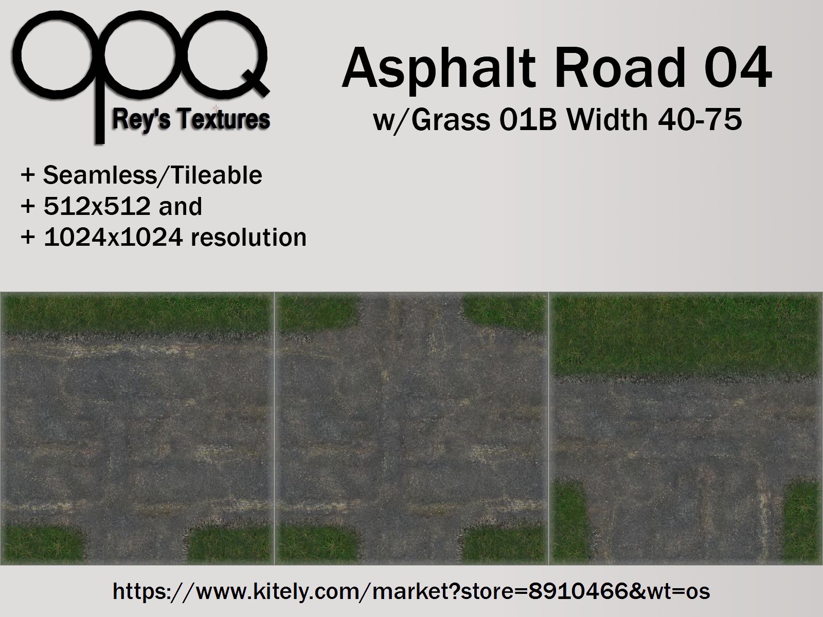 Rey's Asphalt Road 04 Grass 01B Width 40-75 Poster KM.jpg