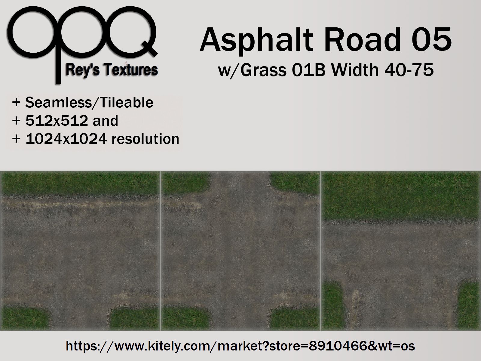 Rey's Asphalt Road 05 Grass 01B Width 40-75 Poster KM.jpg