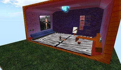 Dagon's first mesh house in a sky box in sl